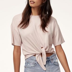 Brand New! White Aritzia Lindsay Tee